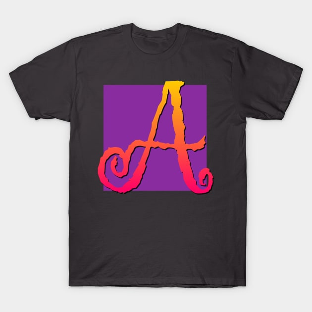 Letter A T-Shirt by AlondraHanley